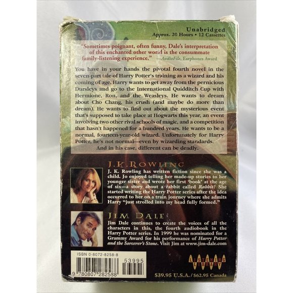 Harry Potter & The Goblet Of Fire Audio Book 12 Cassettes 20 hour TESTED & WORKS - Picture 5 of 9